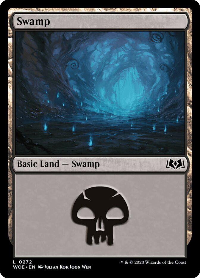 値下げ‼️MTG Swamp アルファ2枚　ベータ3枚　計5枚セット Swamp | Wilds of Eldraine | Star City Games