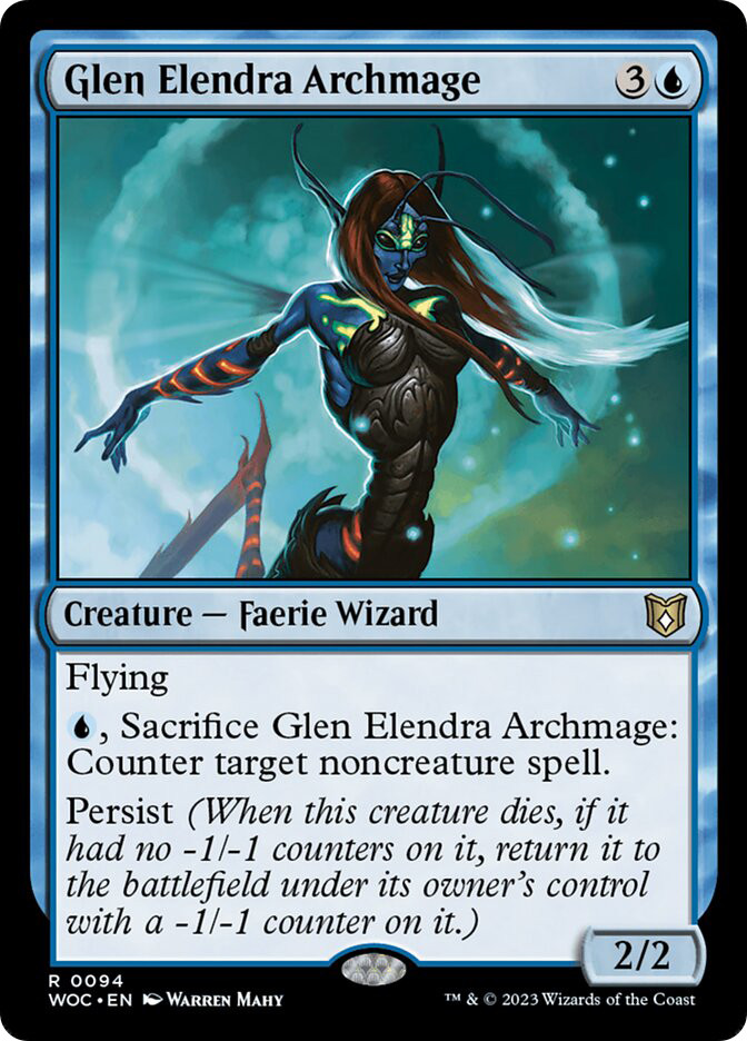 エレンドラ谷の大魔導師/Glen Elendra Archmage 英語一枚 Glen Elendra Archmage | Wilds of Eldraine Commander | Star City Games
