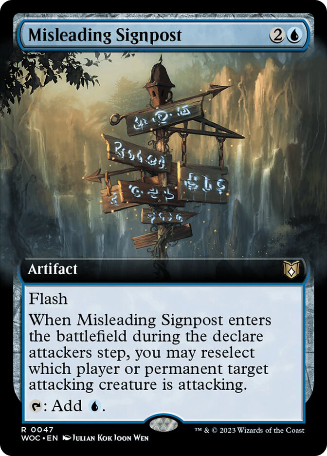 Misleading Signpost | Wilds of Eldraine Commander | Star City Games