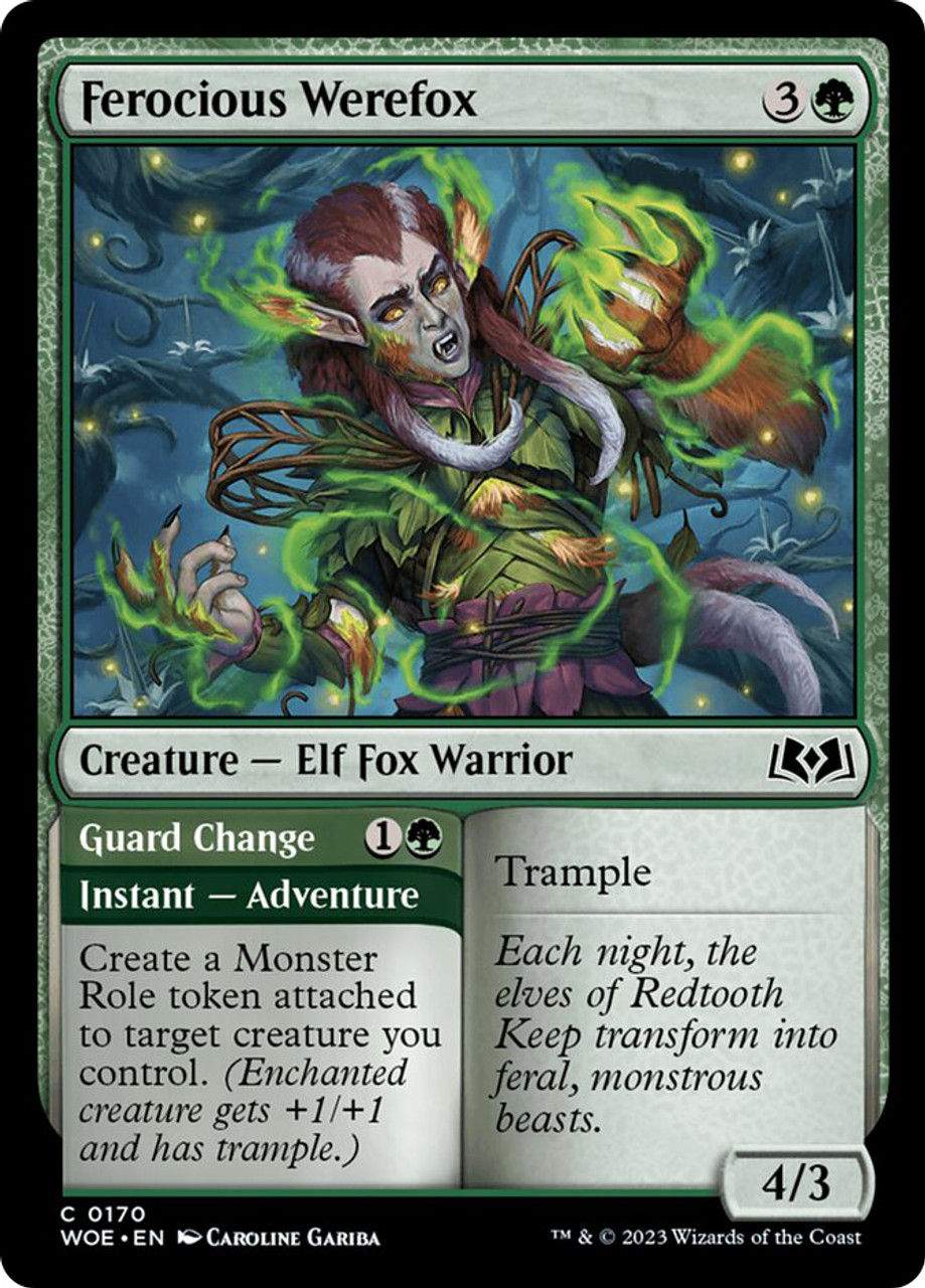Ferocious Werefox // Guard Change | Wilds of Eldraine | Star City