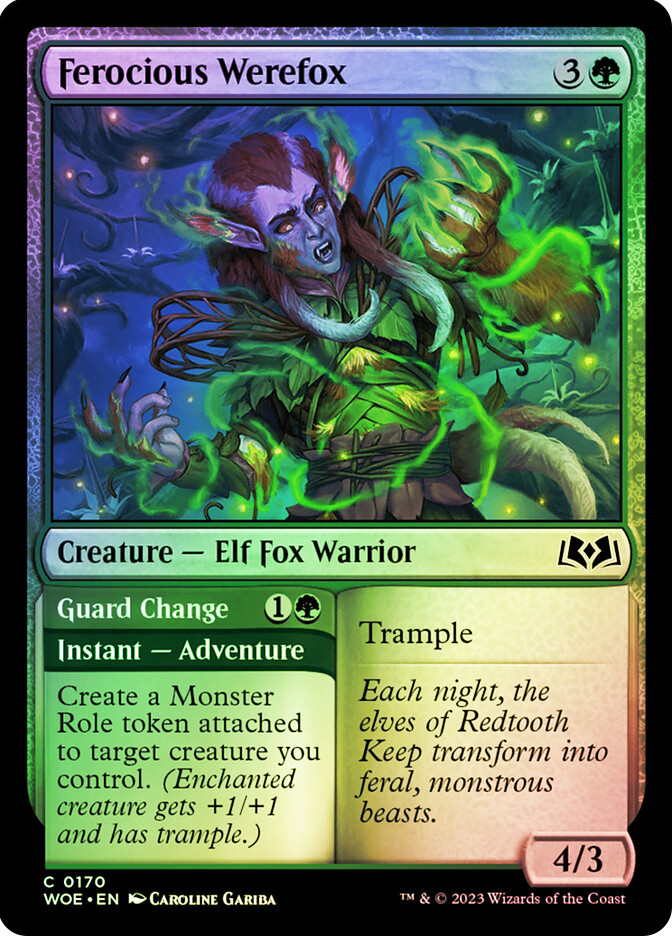 Ferocious Werefox // Guard Change | Wilds of Eldraine | Star City