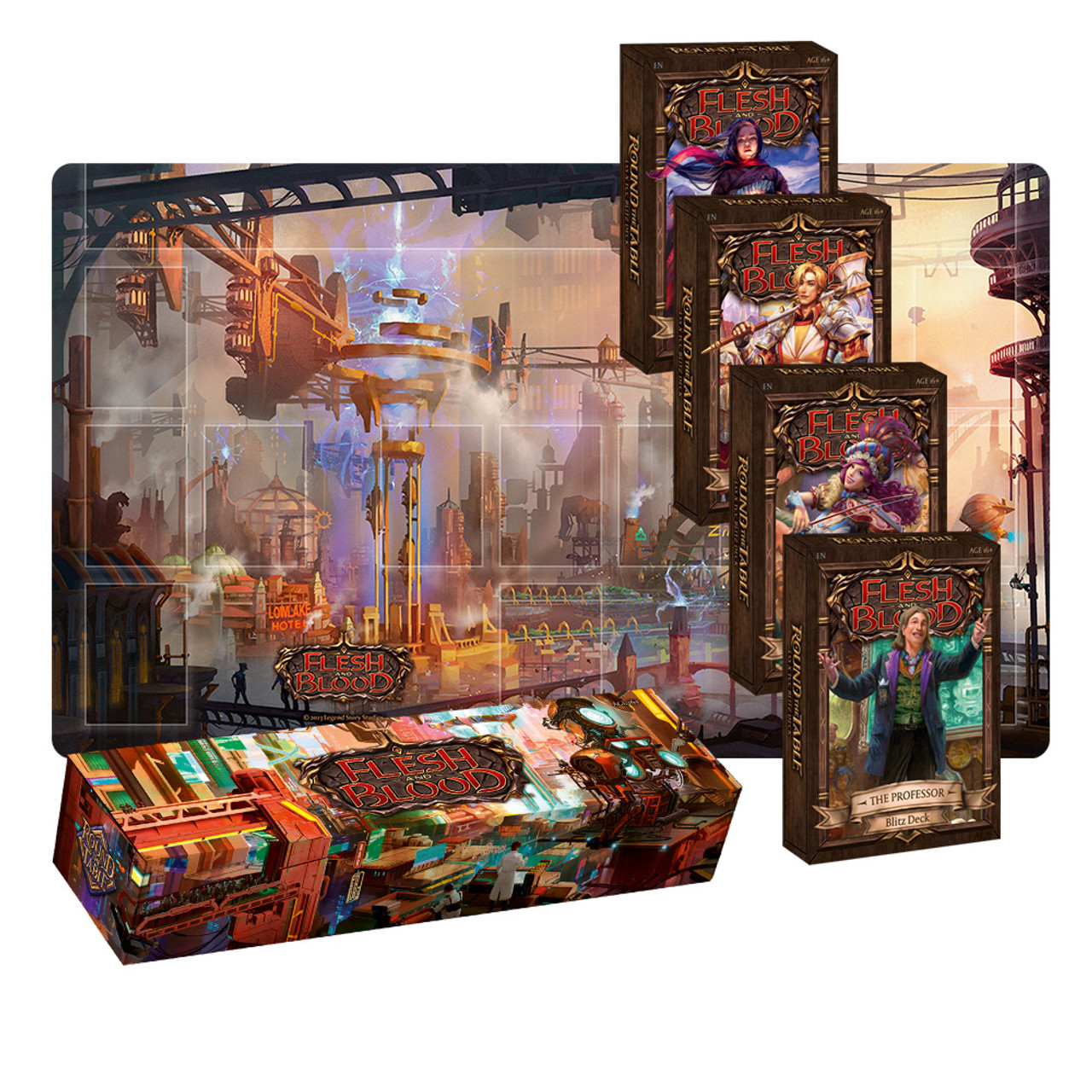 Flesh and Blood - Round the Table Blitz Deck (Set of 4) with Playmat and  Storage Box