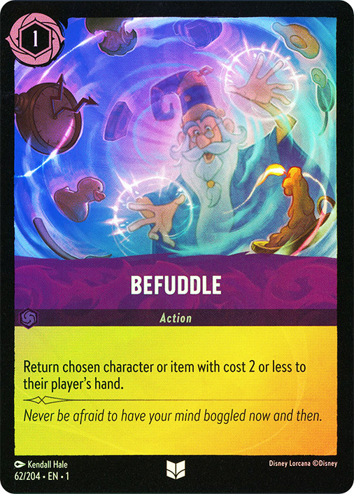 befuddle lorcana card Foil Pre Errata PSA 9 Disney TCG – none) } function check 10 Disney Lorcana: The First