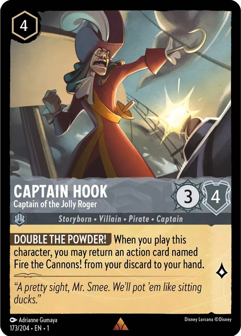 Captain Hook - Thinking a Happy Thought 175/204 | Non-Foil Disney Lorcana