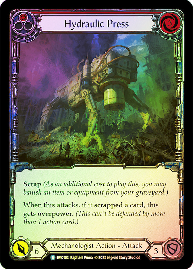 Hydraulic Press (Red) Bright Lights Star City Games