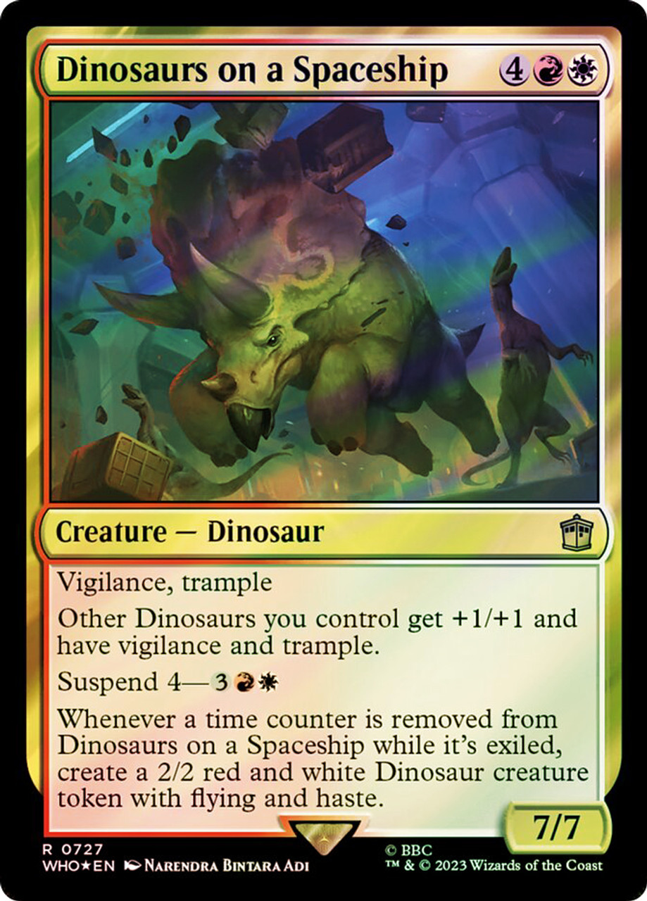 Dinosaurs on a Spaceship (Surge Foil) | Doctor Who Commander