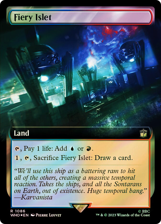 MTG　サージfoil英語　焦熱島嶼域　ドクターフー　WHO Fiery Islet | Doctor Who Commander | Star City Games