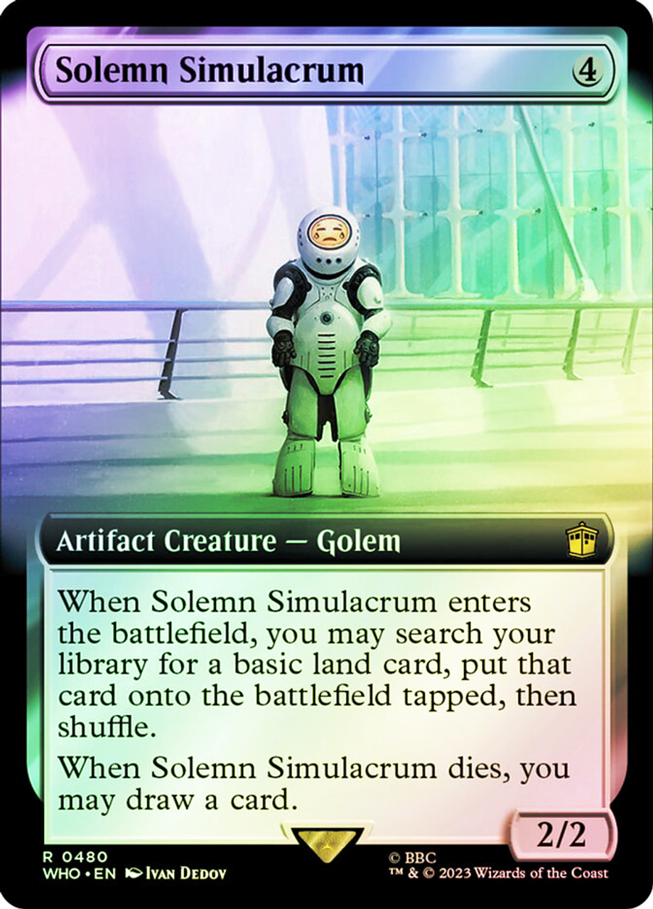 Solemn Simulacrum (Extended Art) | Doctor Who Commander - Variants 