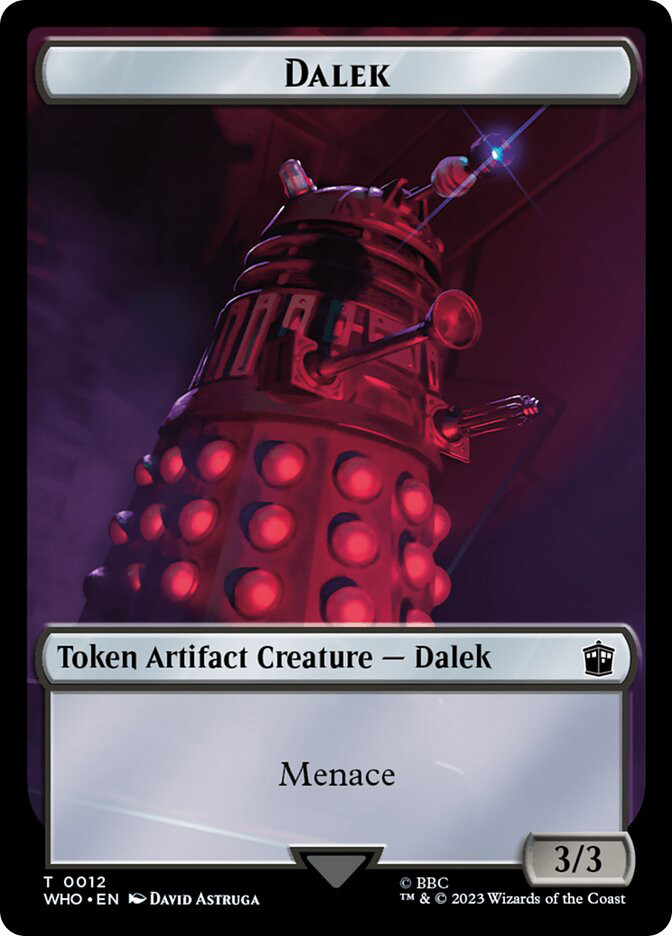 Dalek Token} // {Treasure Token} | Doctor Who Commander | Star City Games Dalek Token} // {Treasure Token} | Doctor Who Commander | Star City Games