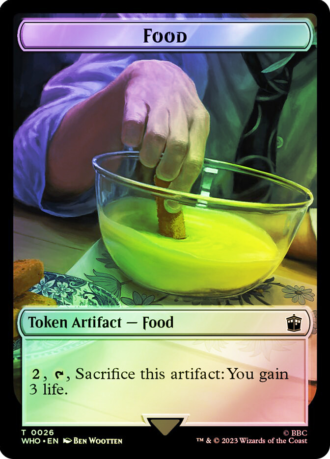 Helper Food Token {Food Token} (#026) // {Human Token} (#005) | Doctor Who Commander ...