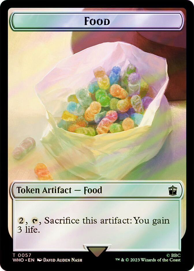 Food Token} // {Human Token} | Doctor Who Commander | Star City Games