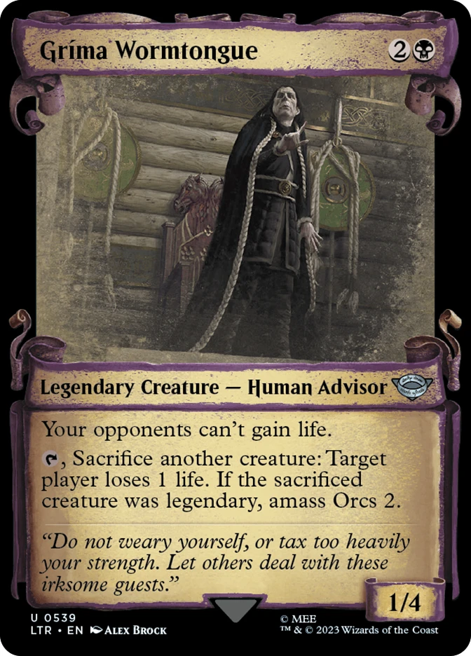 grima wormtongue mtg card Gríma Wormtongue (showcase)
