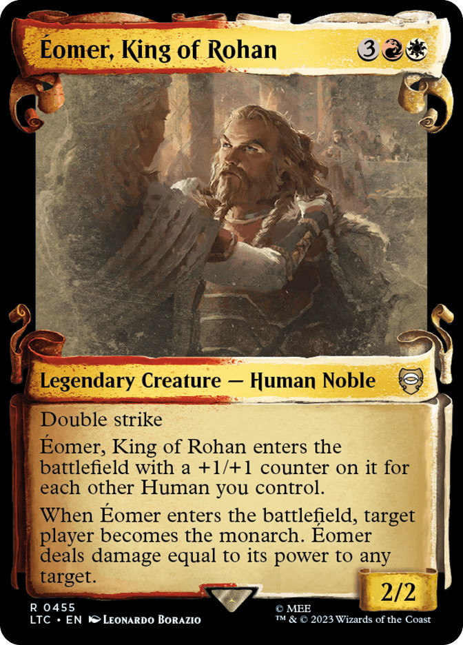 Eomer, King of Rohan [The Lord of the Rings: Tales of Middle-Earth Commander Showcase Scrolls] Heavily Played