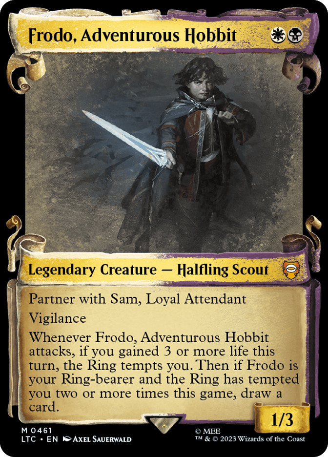 frodo card sleeves Frodo, Adventurous Hobbit | The Lord of the Rings Commander Most Standard Sleeves are 40 microns thick Frodo and Sam Mtg -