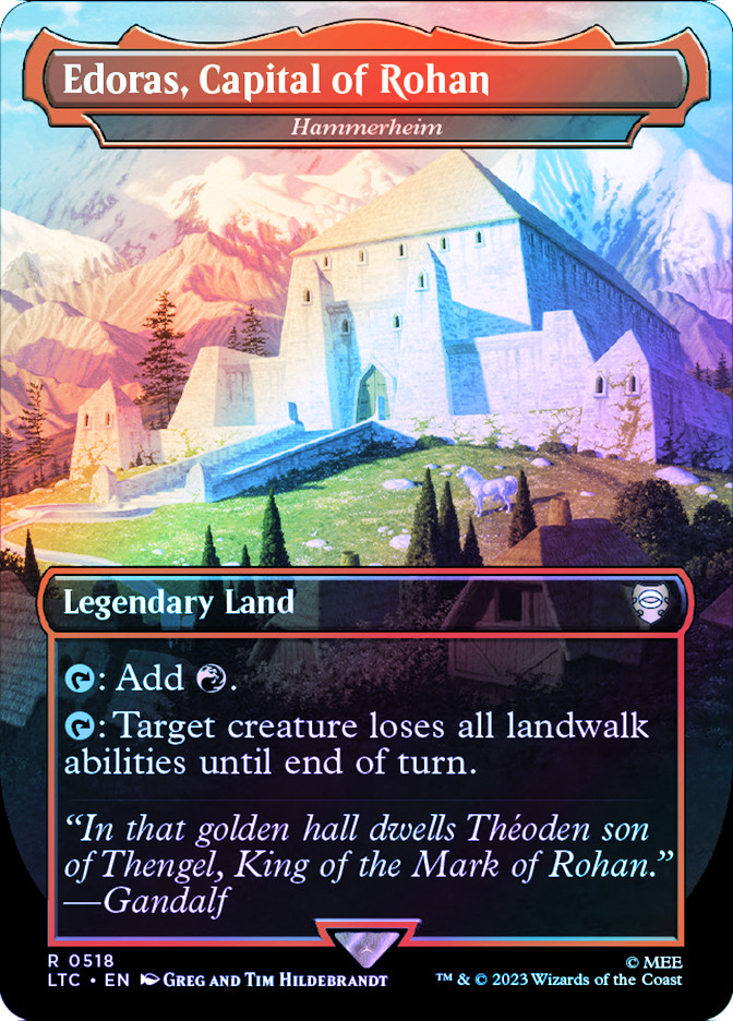 MTG Edoras, Capital of Rohan ボーダーレス英FOIL Hammerheim (Edoras, Capital of Rohan) | The Lord of the Rings