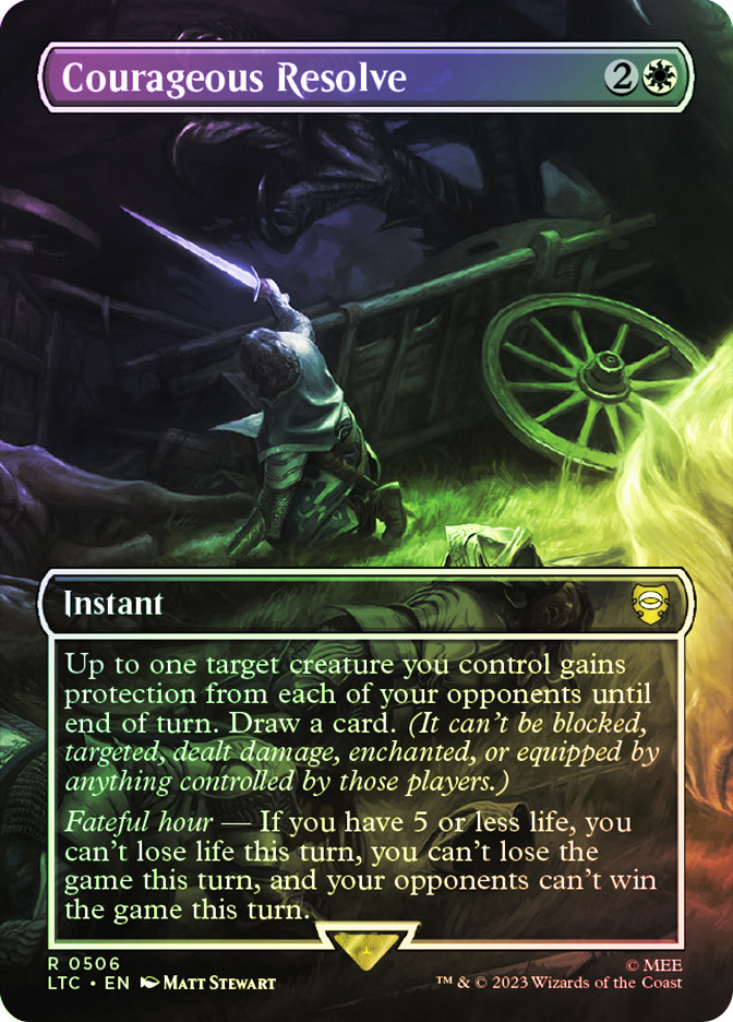MTG カードゲーム Courageous Resolve | The Lord of the Rings Commander | Star City Games