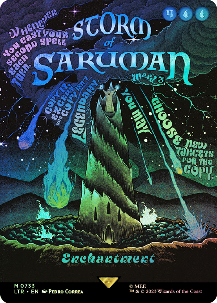 ☆m12751 LTR 733 サルマンの嵐/Storm of Saruman Storm of Saruman (#733) (Borderless) | The Lord of the Rings