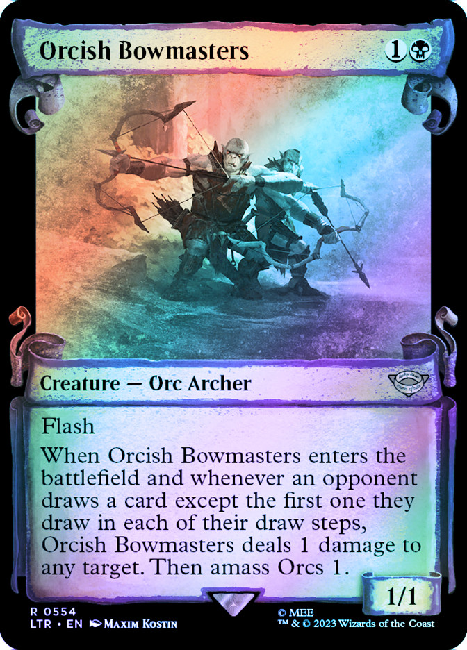 Orcish Bowmasters (Showcase) (Silver Foil) | The Lord of the Rings 