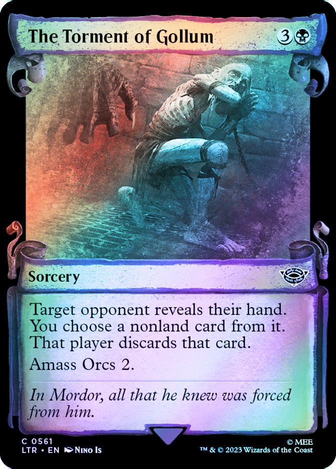 gollum mtg cards Smeagol, Helpful Guide LotR CREATURE SACRIFICE Magic Custom Comman – CommanderComplete Patient Plotter leaves the battlefield The Torment of Gollum #110