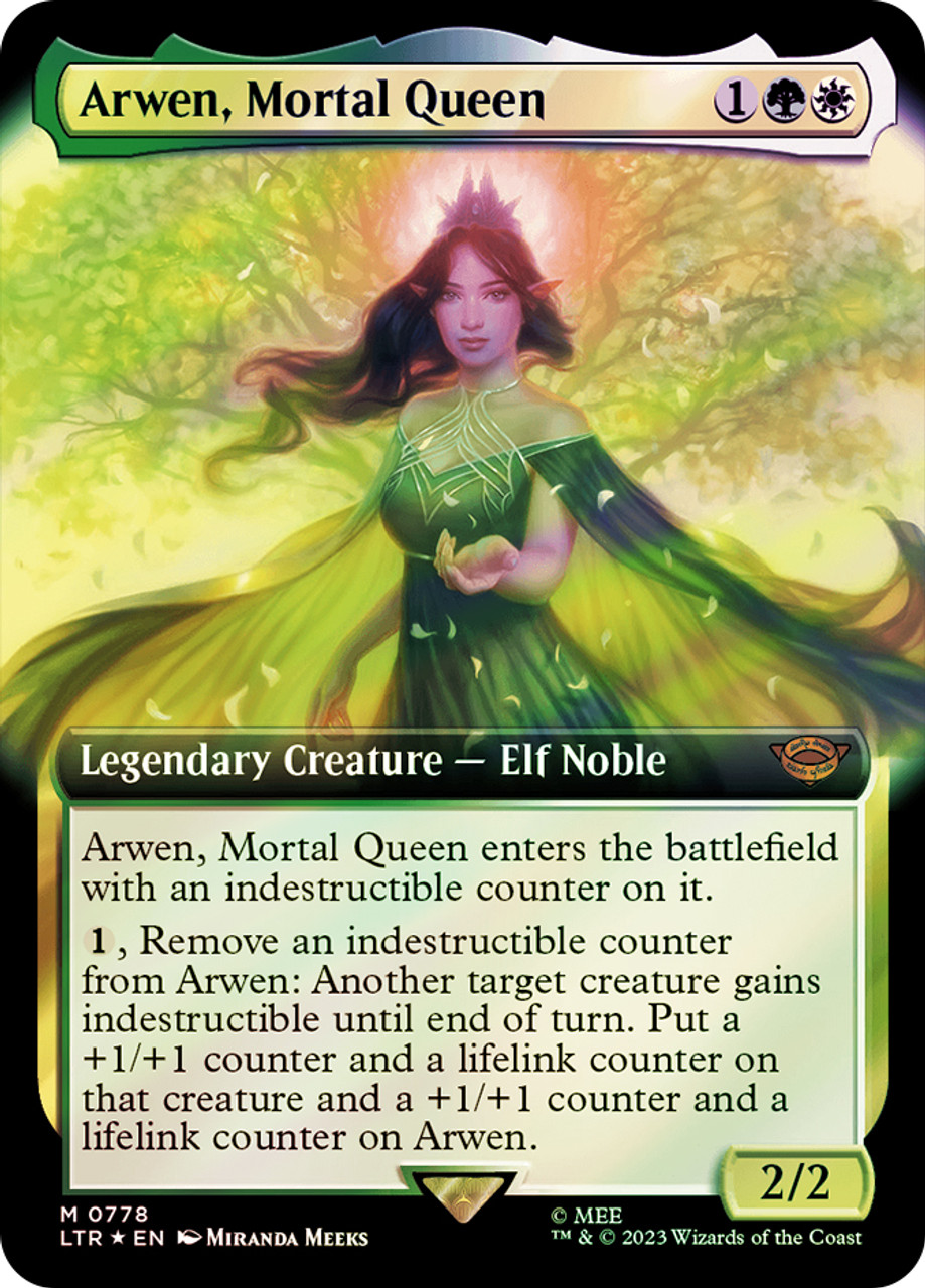 サージFOIL 拡張アート Arwen, Mortal Queen 2枚セット Arwen, Mortal Queen (Extended Art) (Surge Foil) | The Lord