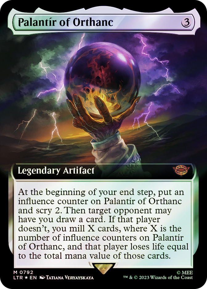MTG オルサンクのパランティール ポスター版 オルサンクのパランティール/Palantír of Orthanc foil MTG オルサンク
