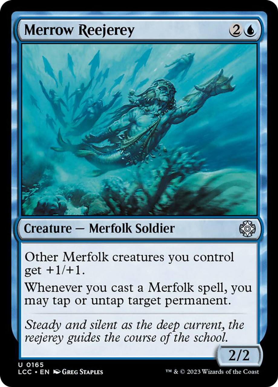 メロウの騎兵 Merrow Reejerey アーティストプルーフ AP MTG Merrow Reejerey | The Lost Caverns of Ixalan Commander