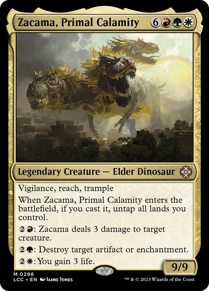 mtg zacama primal calamity commander deck Zacama, Zacama deals 3 damage to target creature Zacama, Primal Calamity Commander Deck