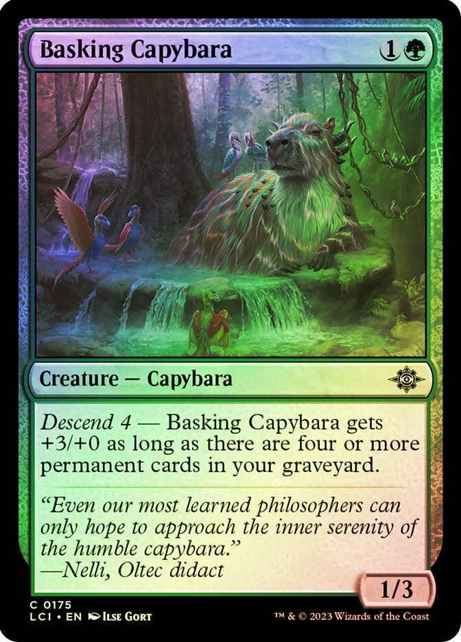 MtG The Lost Caverns of Ixalan Common Basking Capybara #175 MtG The Lost Caverns of Ixalan Common Basking Capybara #175