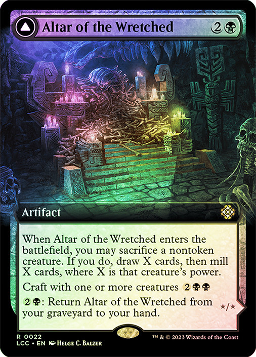 mtg altar cards of Dementia Proxy Sacrifice a creature Phyrexian Altar - Custom Magic: