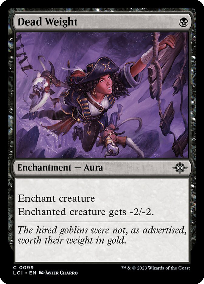 mtg card weight MtG The Lost Caverns of Ixalan Common Dead Weight #99