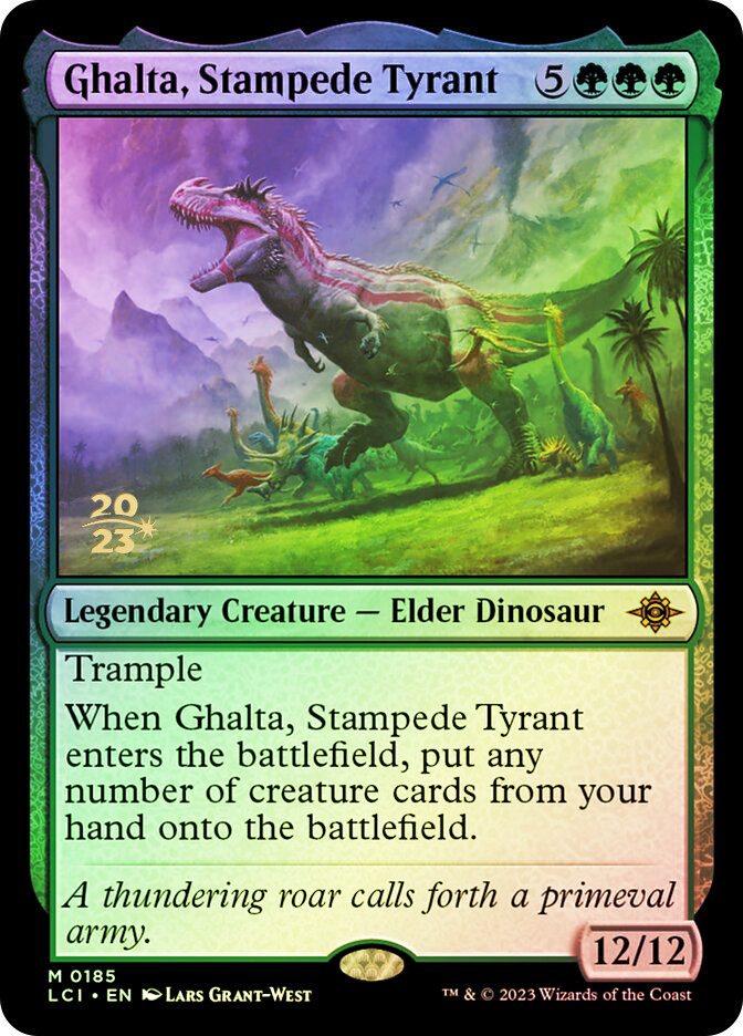 マジック：ザ・ギャザリング MTG Ghalta, Stampede Tyrant Ghalta, Stampede Tyrant (Prerelease) (The Lost Caverns of Ixalan