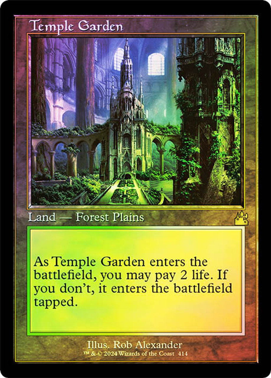 Temple Garden (Retro Frame) | Ravnica Remastered - Retro Frame 