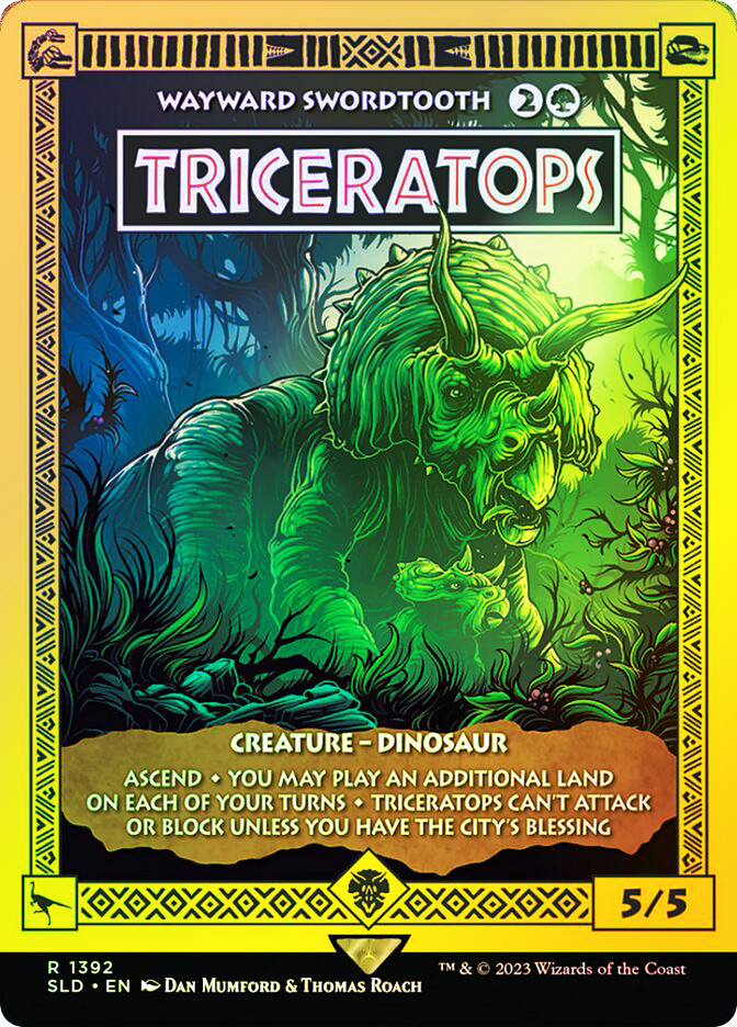 Wayward Swordtooth (Triceratops) (Jurassic World) | Secret Lair