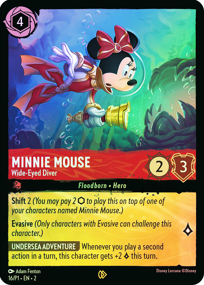Minnie Mouse - Wide-Eyed Diver (League) | Promotional Cards | Star