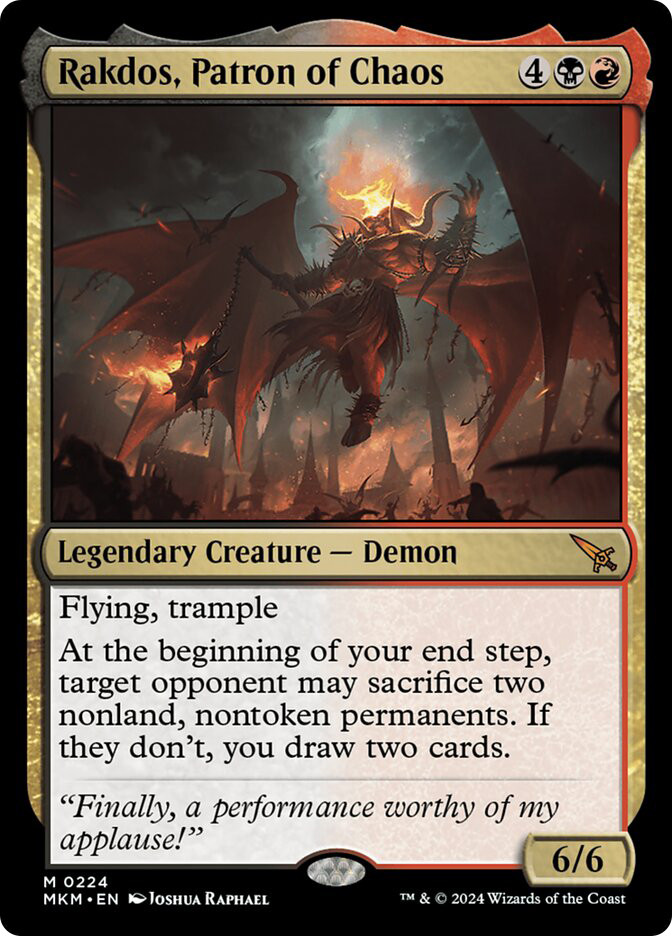 mtg rakdos commander deck Builder Starter Pack Kit Black/Red MANA Lands Artifacts you draw two cards Budget Commander: Rakdos, Lord of