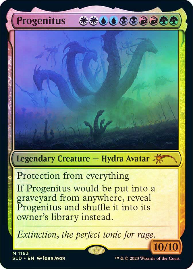 progenitus mtg card FOIL Relic of from Eternal Masters Magic the Gathering Proxy It contains the spells you know and the creatures you can summon to fight for you.Card Name Keeper of Progenitus - Shards