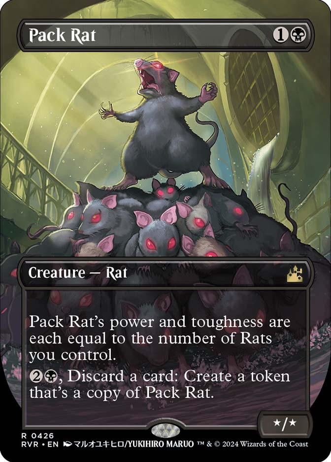 mtg rat card sleeves Stainless Steel Token create a 1/1 black Rat creature token and put a +1/+1 counter on Rat King. Rat Token | Wilds of