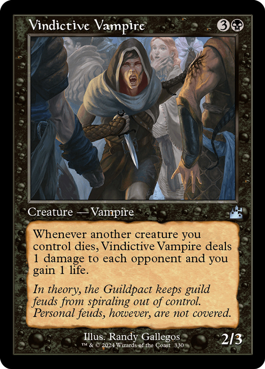 Vindictive Vampire (Retro Frame) Ravnica Remastered Retro Frame