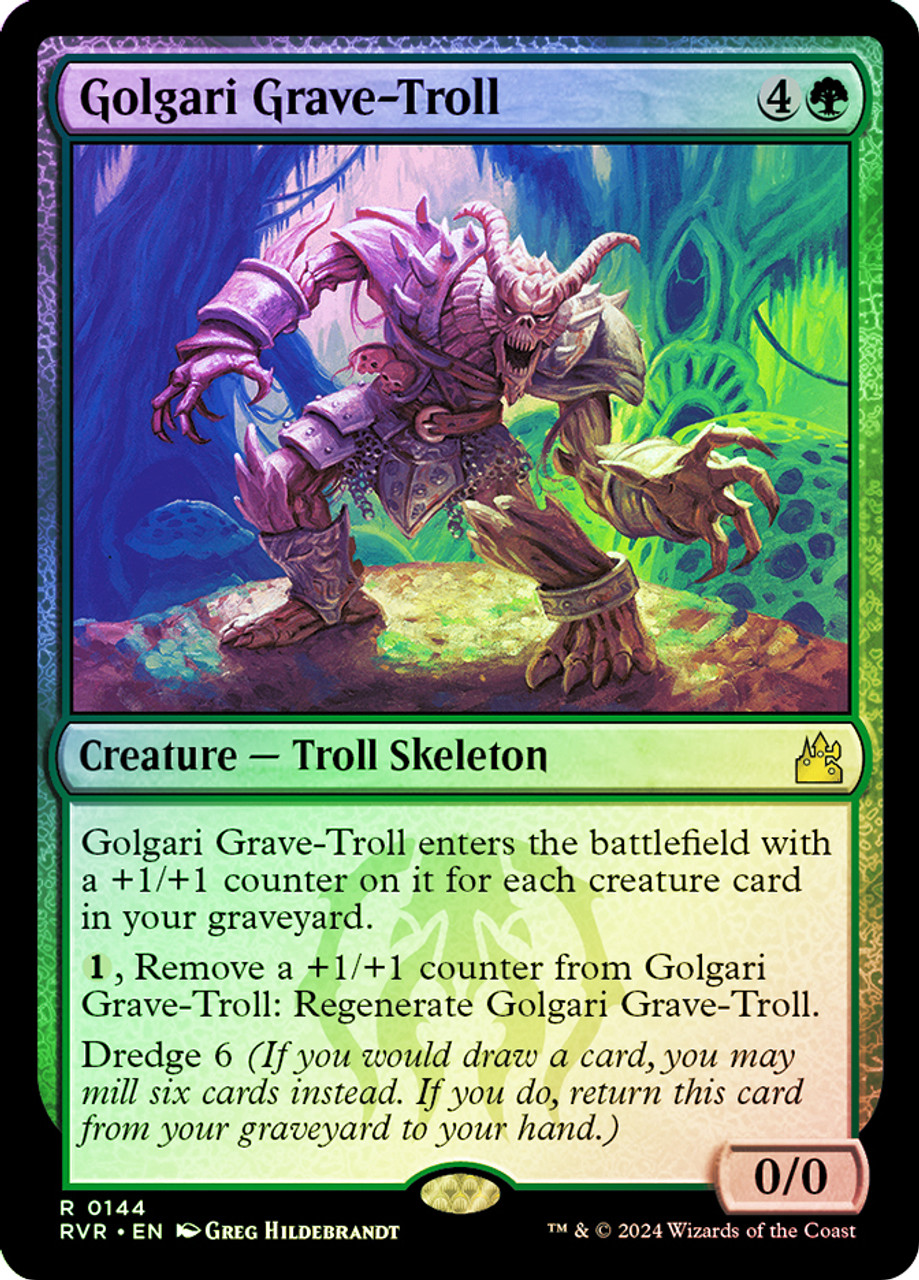 foil  ゴルガリの墓トロール/Golgari Grave-Troll 3枚 Golgari Grave-Troll | Ravnica Remastered | Star City Games