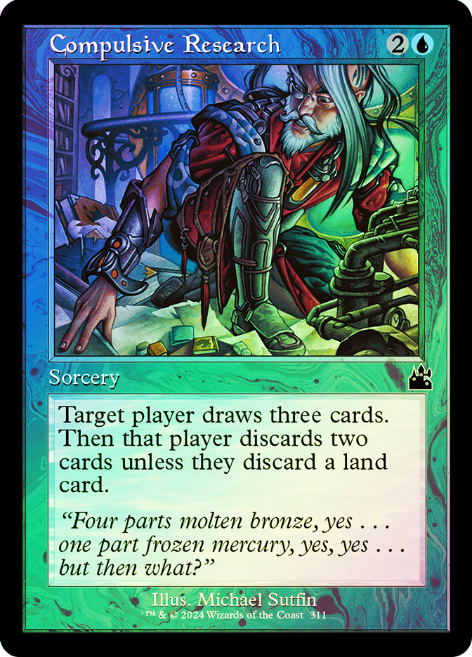 Compulsive Research (Retro Frame) | Ravnica Remastered - Retro Frame ...