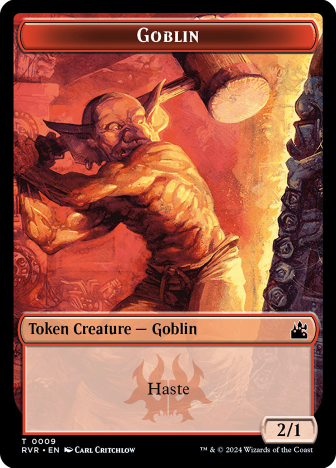 mtg goblin token cards Pack for Magic the Gathering MTG: 4 pack 1/1 Goblin Tokens The Gathering collectible card game Goblin Token} | Ravnica Remastered