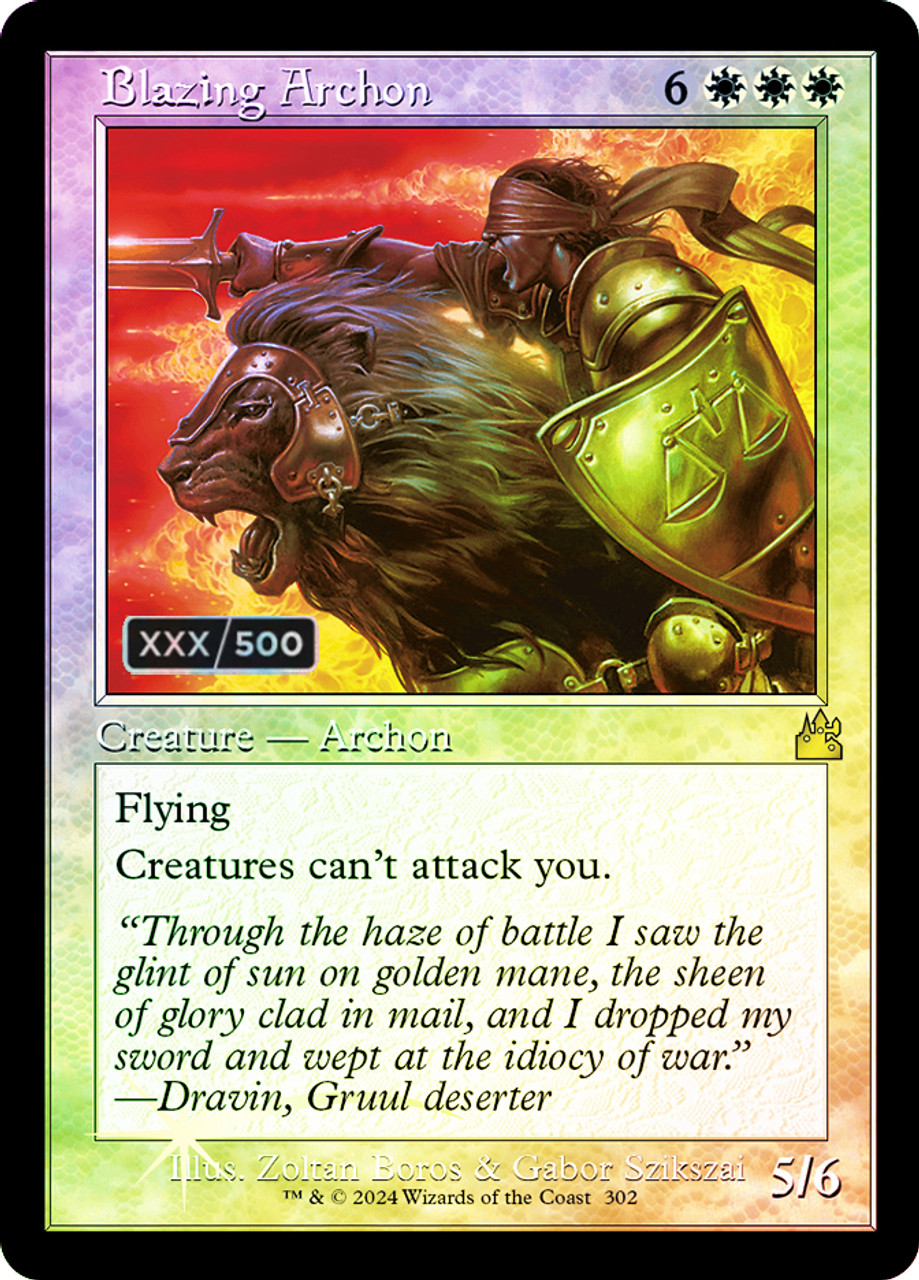 blazing archon シリアルナンバー入り Blazing Archon (Serial Number) (Retro Frame) | Ravnica