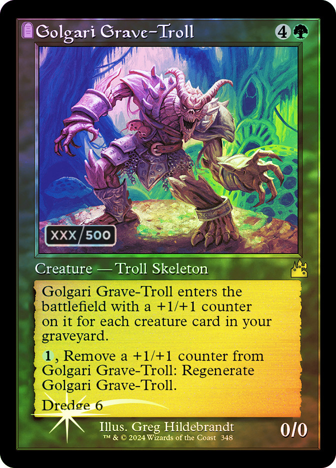 ゴルガリの墓トロール　foil RAV Golgari Grave-Troll | Ravnica Remastered | Star City Games