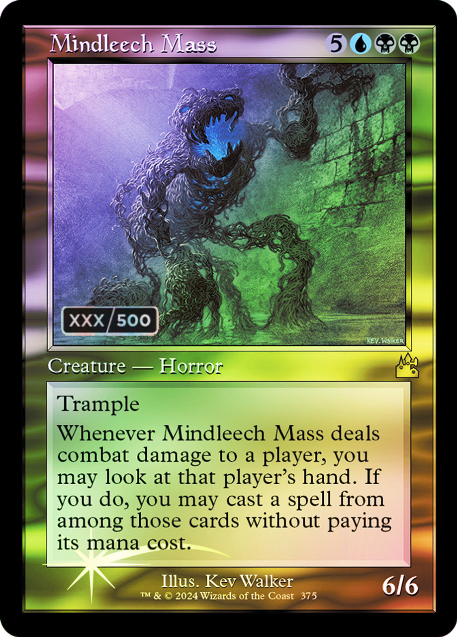 Mindleech Mass (Serial Number) (Retro Frame) | Ravnica Remastered 