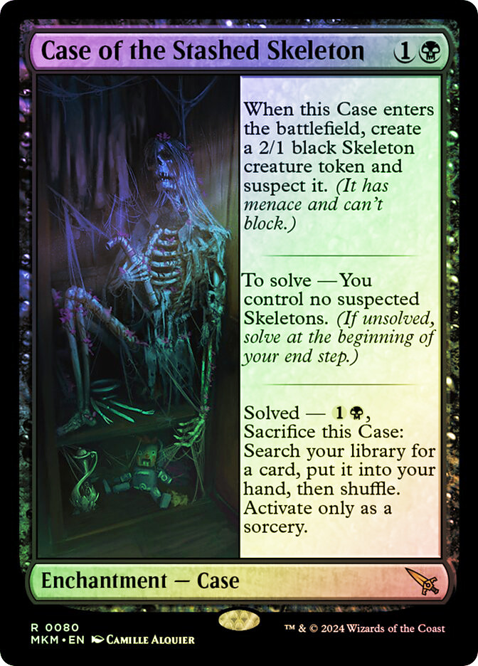Magic the Gathering Murders at Karlov Manor Rare Case of the Stashed Skeleton #80