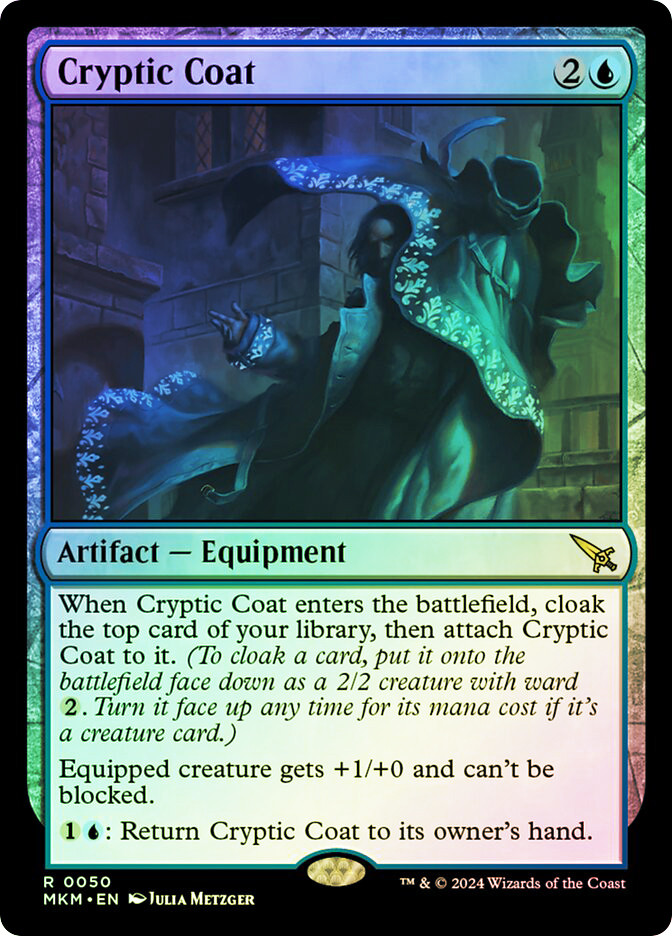 cloak the top card mtg Cryptic Coat