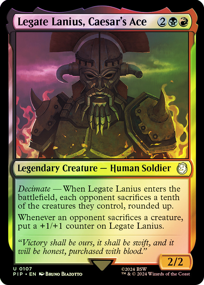 Legate Lanius, Caesar's Ace | Fallout Commander | Star City Games