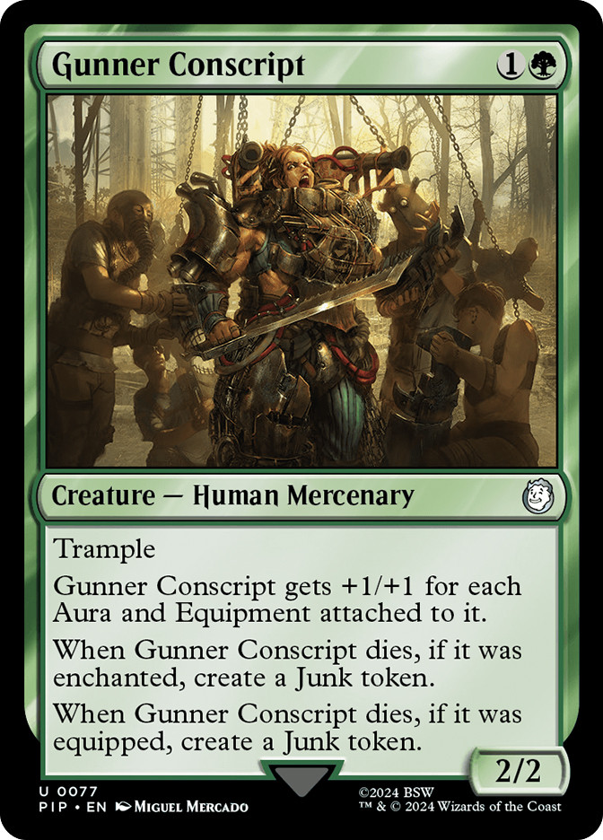 MTG ガンナー・コンスクリプト/Gunner Conscript エラーカード Gunner Conscript | Fallout Commander | Star City Games