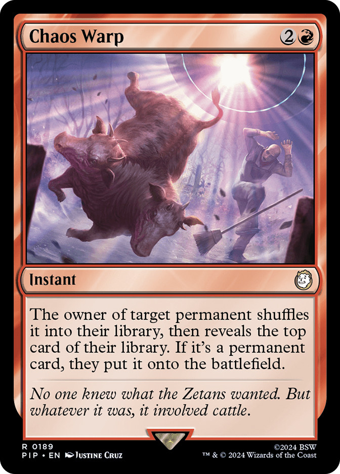 mtg warp card World [Tenth Edition]  TokenMTG Kairos Fateweaver Chaos Warp | Fallout Commander