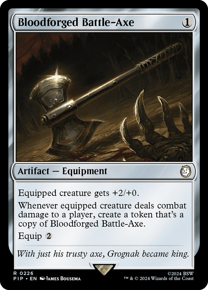 Bloodforged Battle-Axe | Fallout Commander | Star City Games